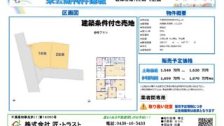 君津市常代 土地（分譲地）2期区画②